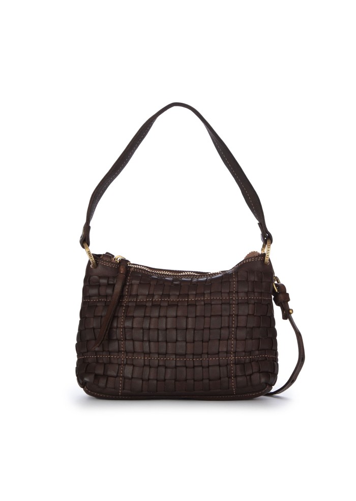 borsa a spalla donna caterina lucchi asia marrone scuro