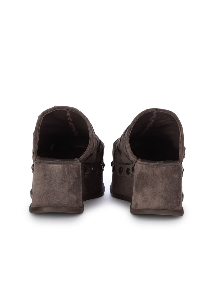 sabot donna mimmu platform camoscio marrone