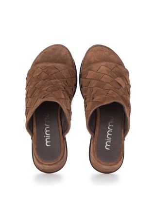 MIMMU' | PLATEAUSANDALEN WILDLEDER BRAUN
