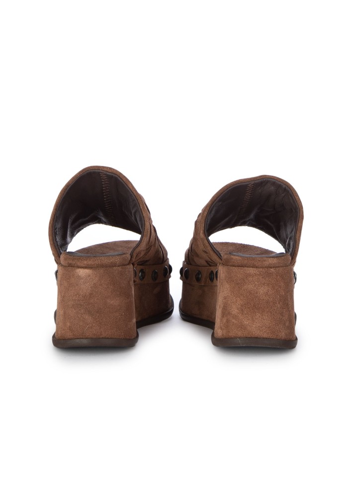 damen plateausandalen mimmu wildleder braun