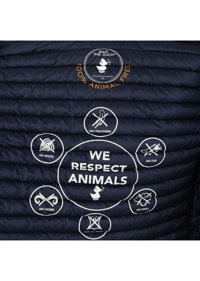 womens vest save the duck iris22 mara blue black