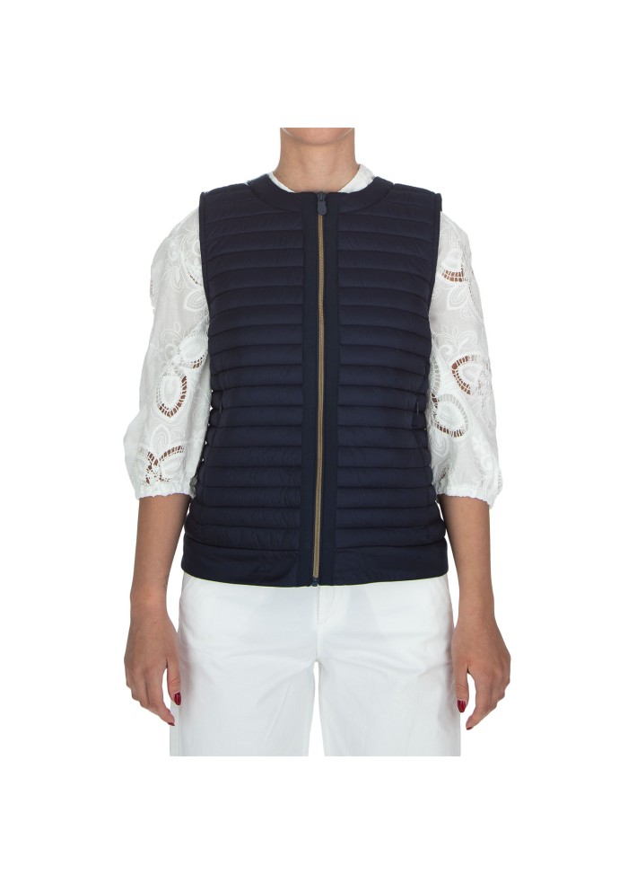 womens vest save the duck iris22 mara blue black