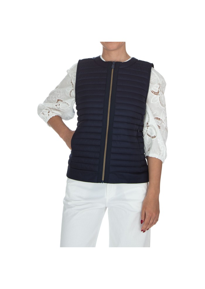 damen weste save the duck mara blau schwarz