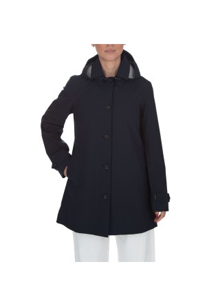 womens raincoat save the duck grin22 april blue black