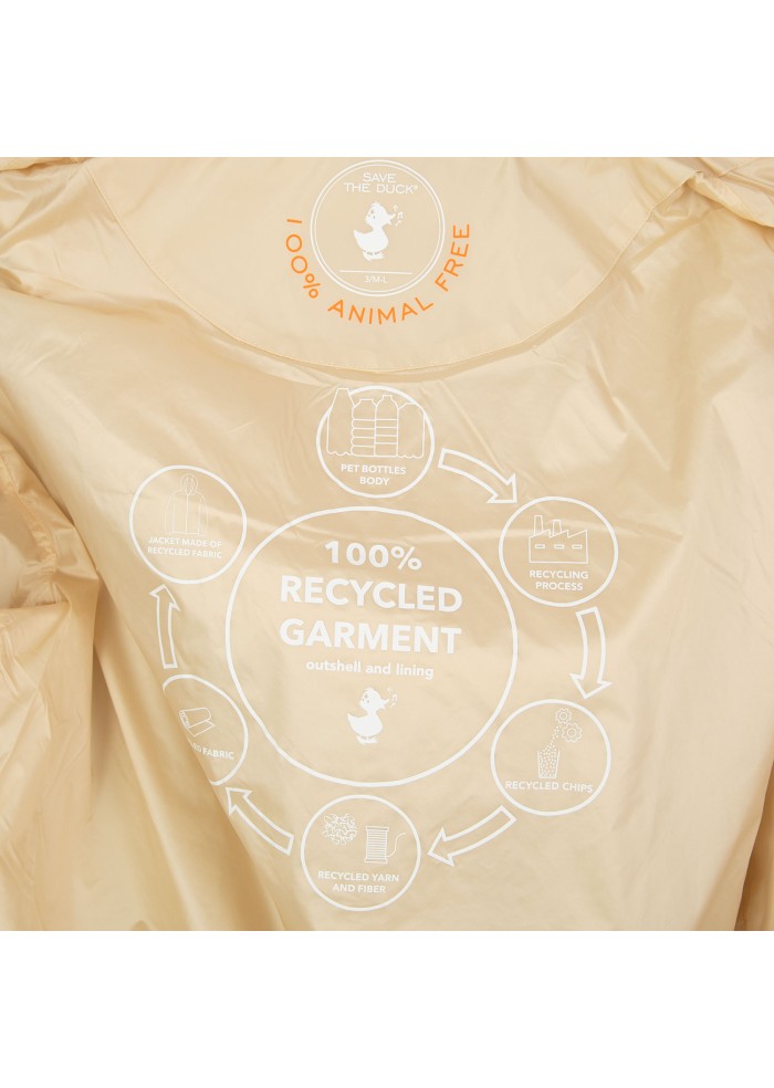 damen jacke save the duck mega22 hope cremeweiss