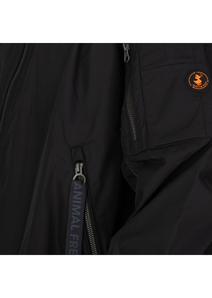 womens bomber jacket save the duck twill22 lil black
