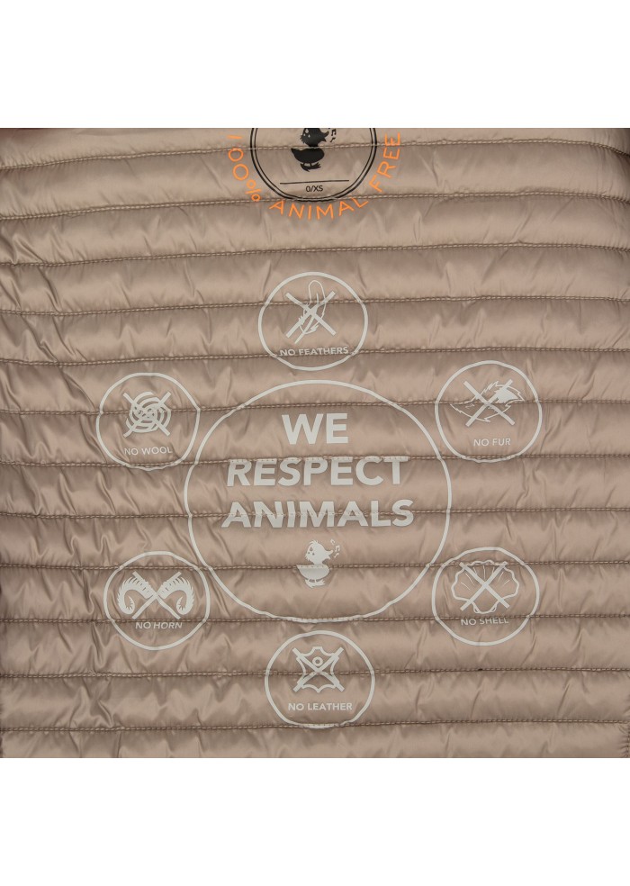 womens down jacket save the duck iris22 alexa taupe