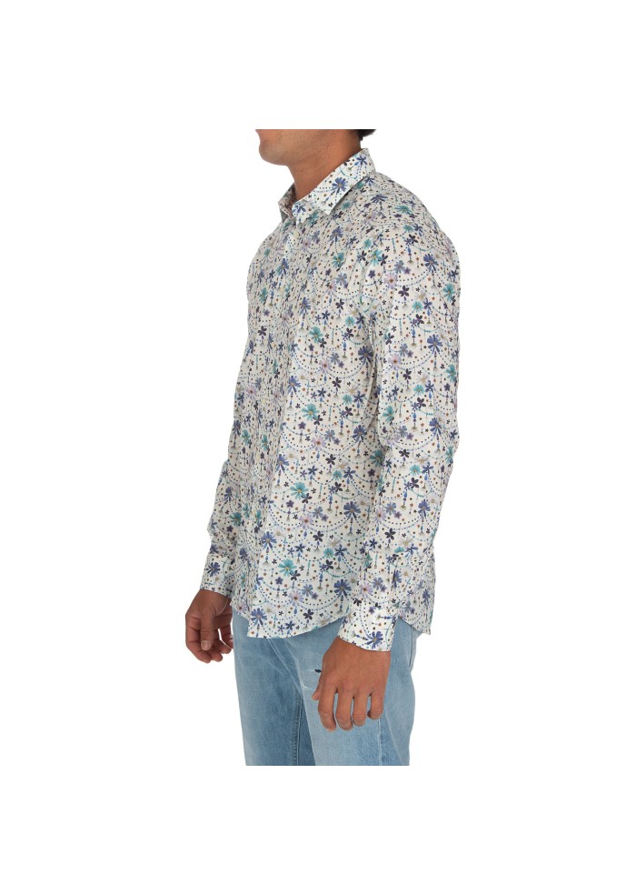 herren hemd liberty rose blake blumen weiss mehrfarbig