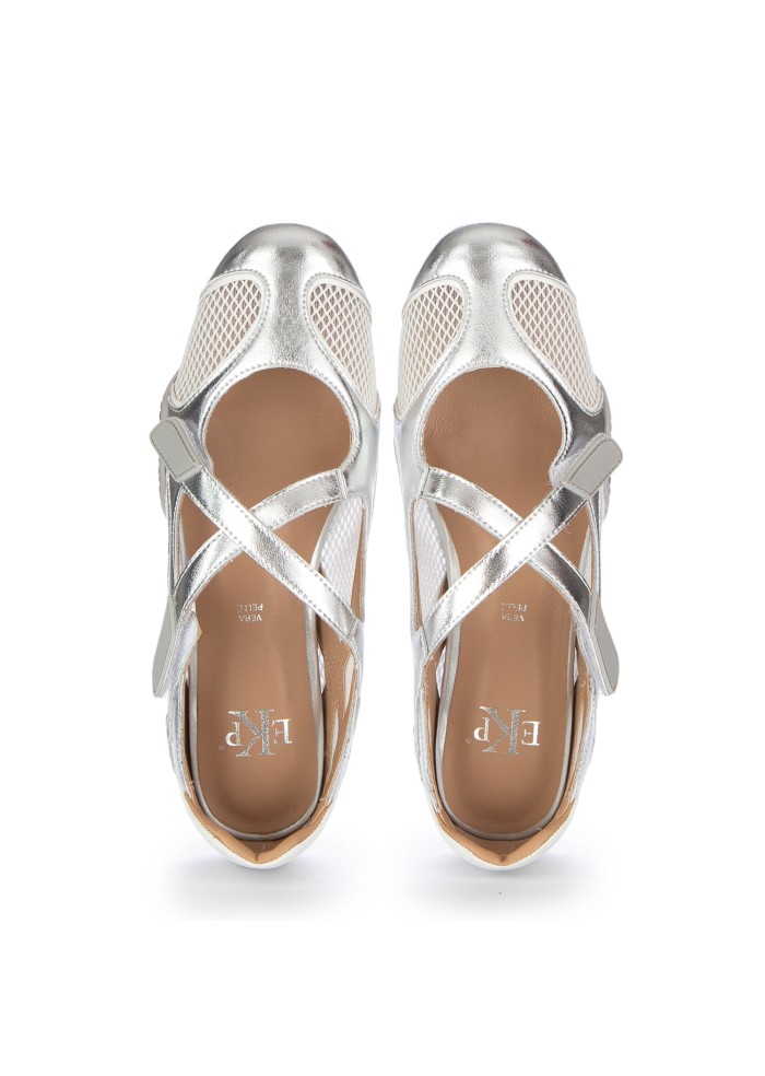 damen ballerinas ekp tokyo silber
