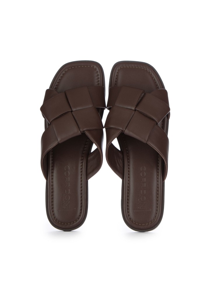 womens sandals spazio corridoni 1 milano woven straps brown
