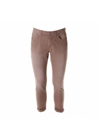 CLOTHING TROUSERS BROWN AGLINI