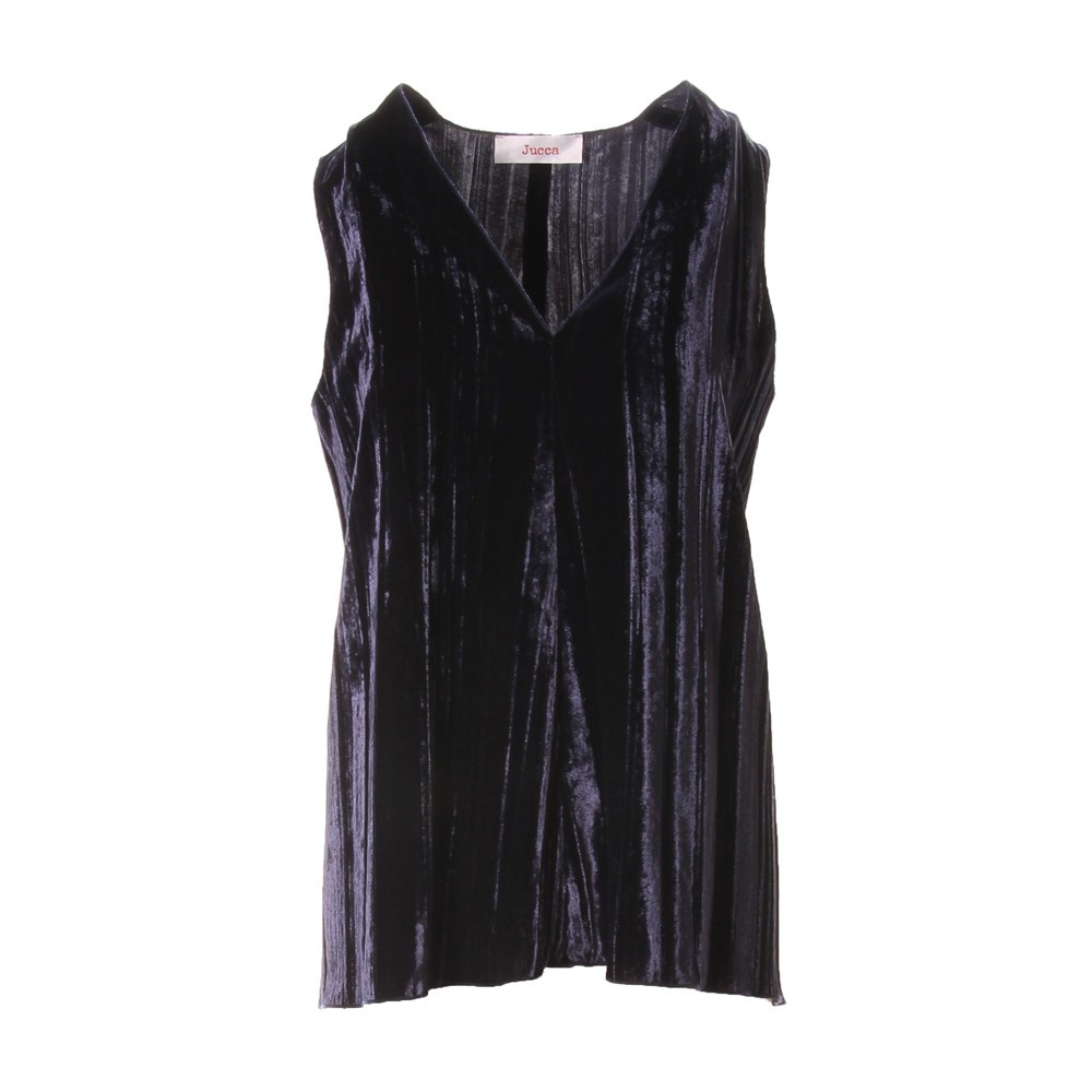 ABBIGLIAMENTO DONNA TOP BLU JUCCA