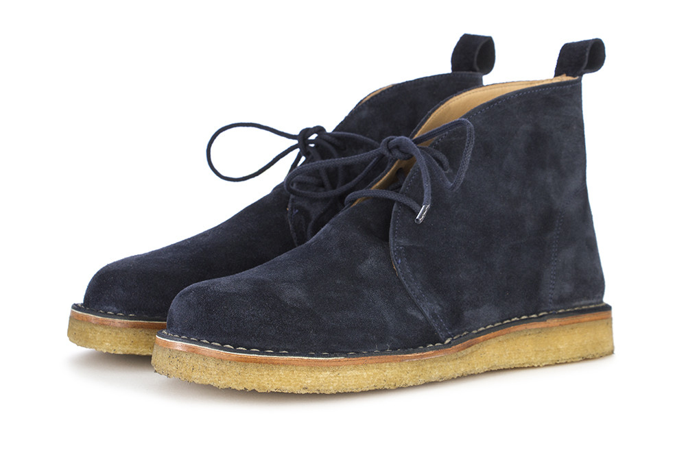 Navy blue desert boots hot sale
