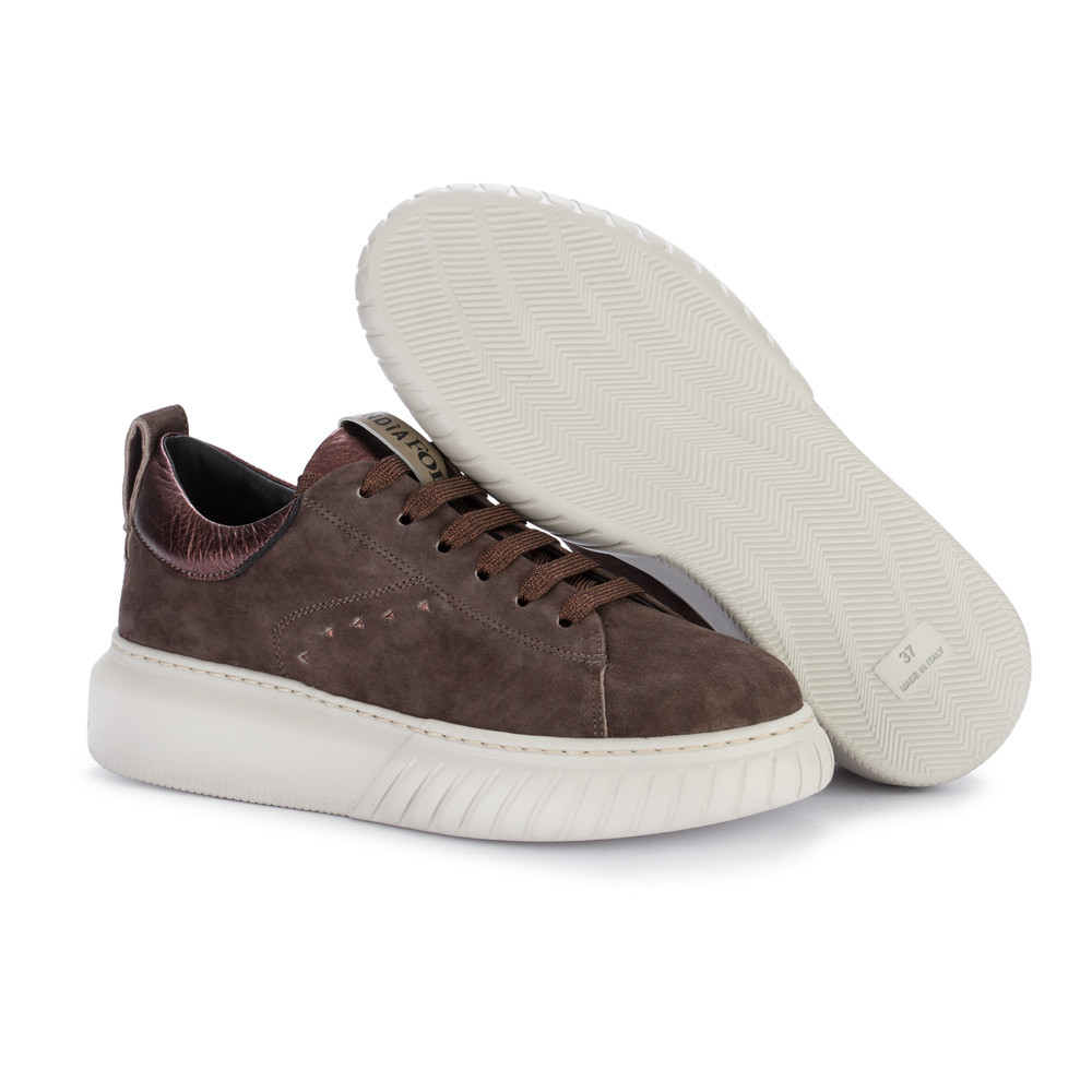 sneakers donna marroni