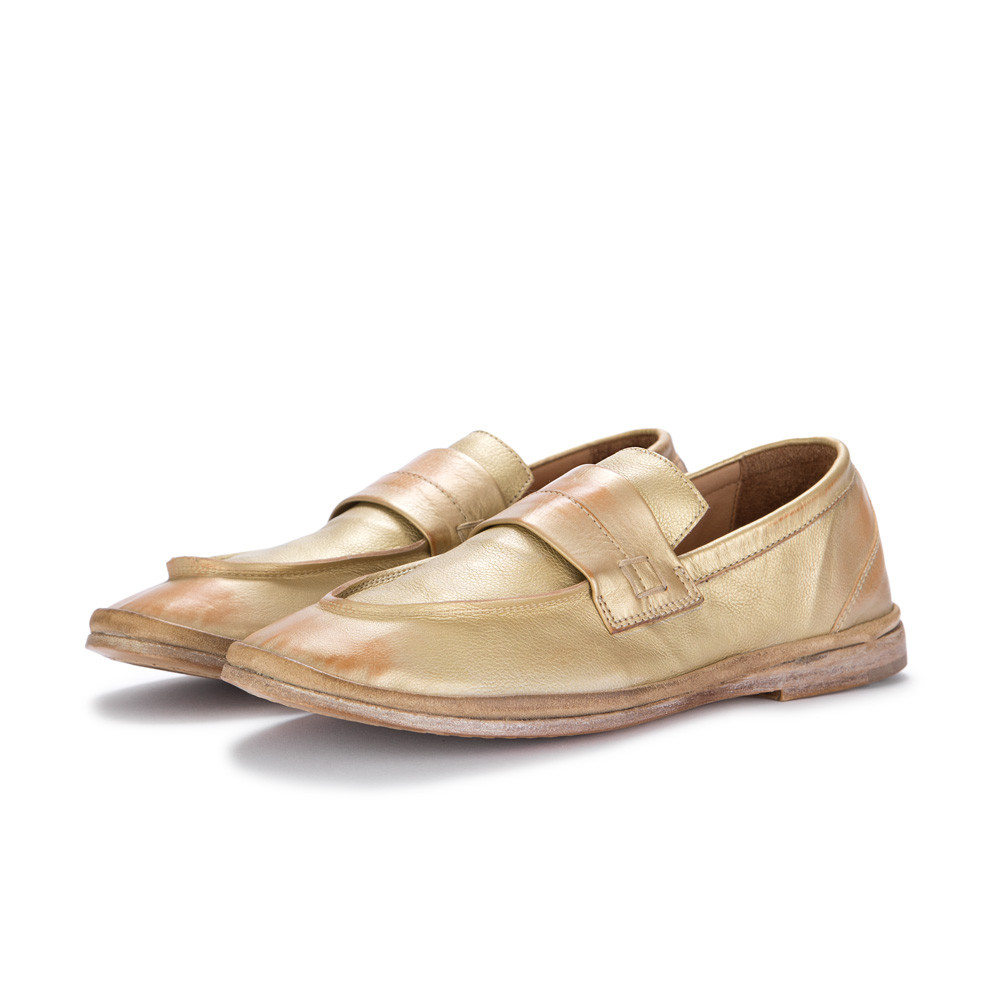 Women s Flat Shoes Moma Pallas Metal Gold derna