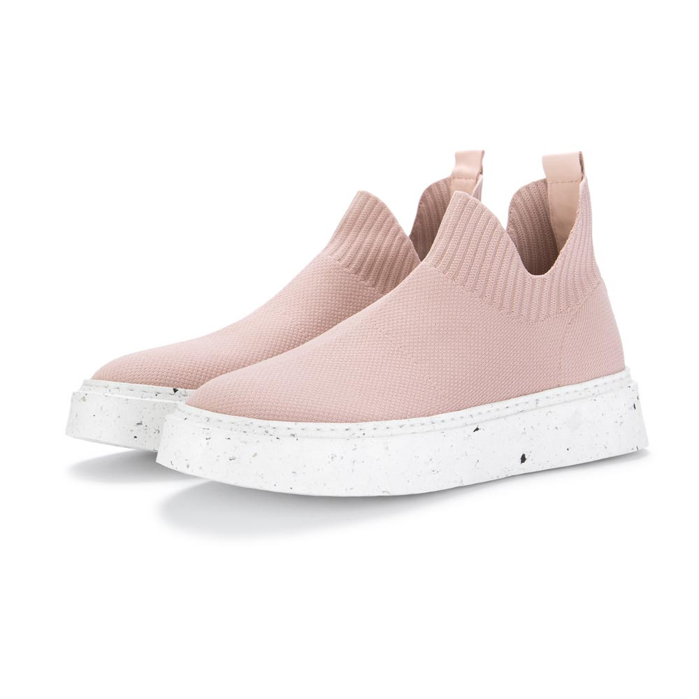 Pink knit 2025 sneakers