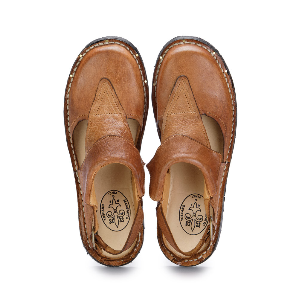 Women s Sandals Manufatto Toscano Vinci 30 Bufalo Brown derna