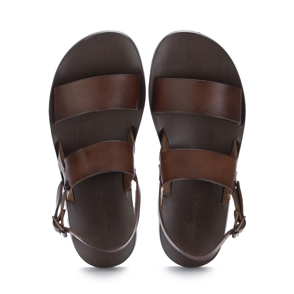 Herrensandalen Manovia 52 | M5026 Braun Leder | derna.it 