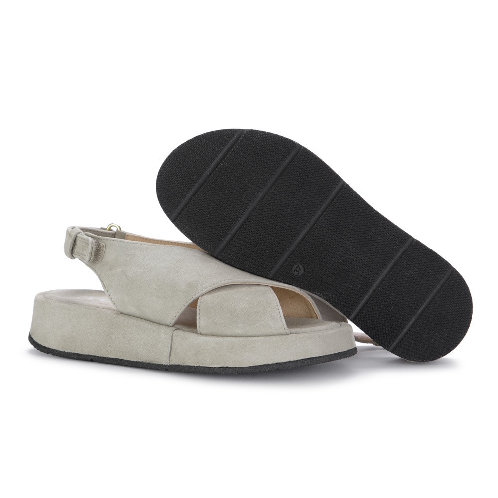 Grey suede platform discount sandals
