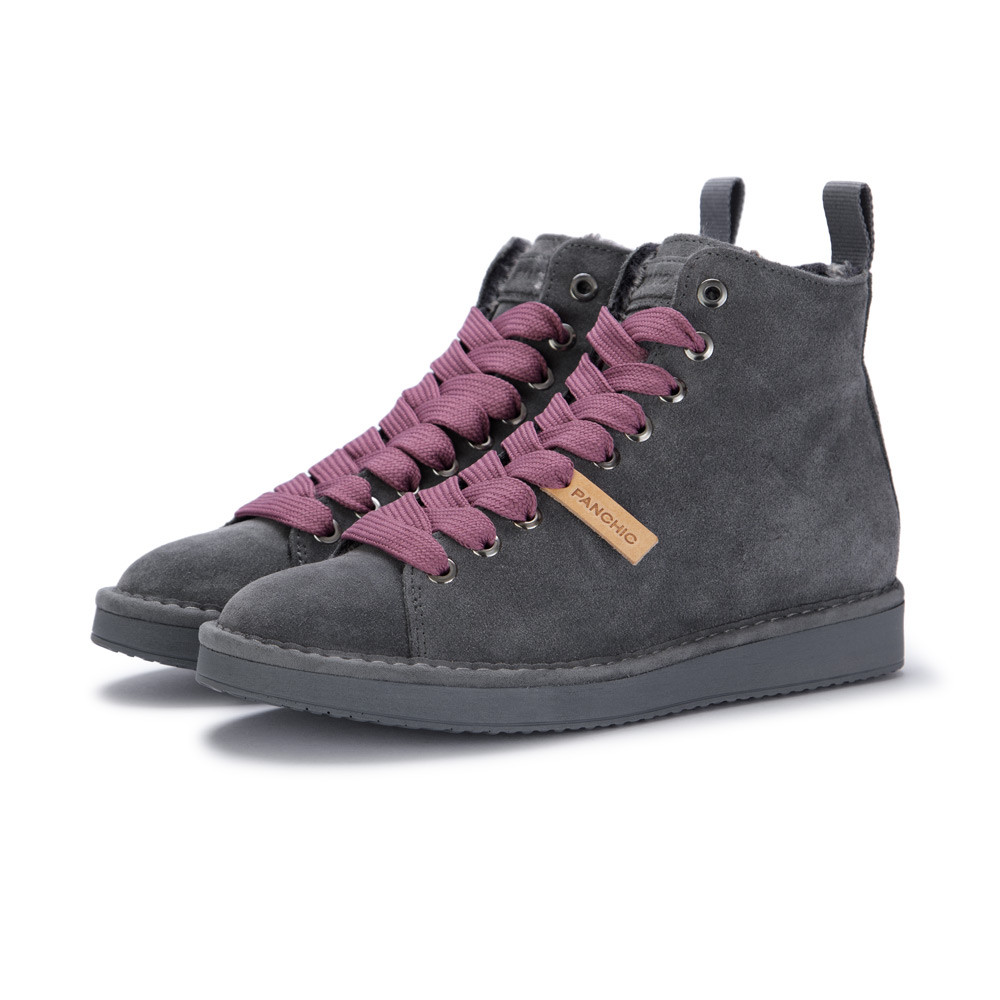 Stivaletti Donna Panchic V06g08 Grigio Fatte In Italia derna