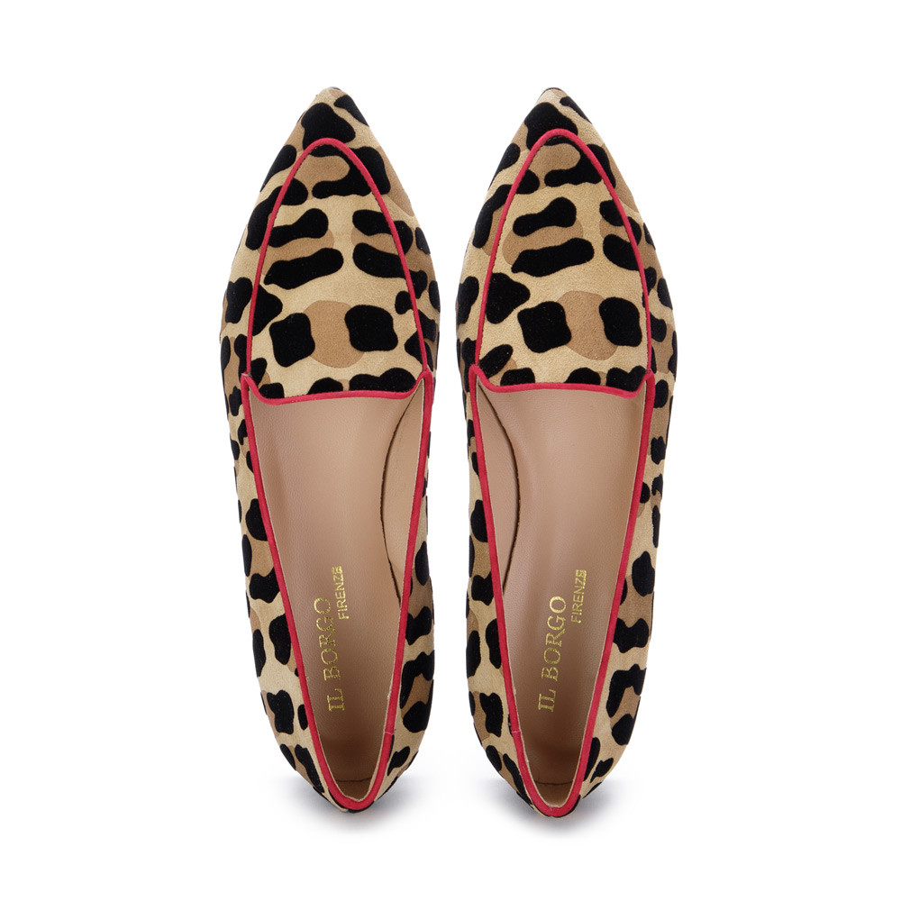 Women's flat shoes leopard print store