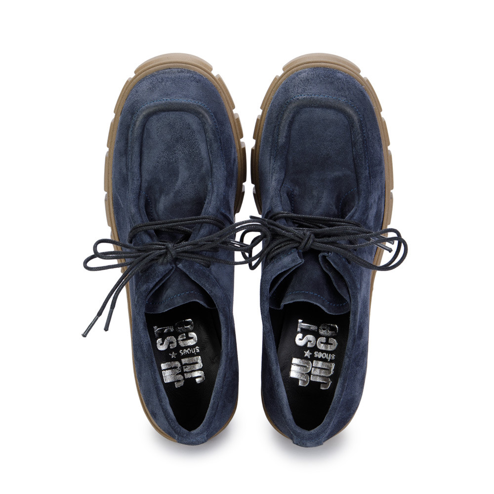 Scarpe Tacco Donna Juice F801k4 Blu Pelle Scamosciata derna