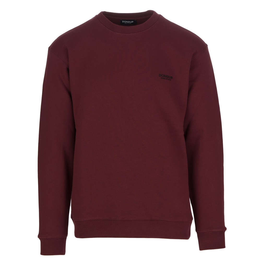 Men s Sweatshirt Dondup Uf641 Cotton Bordeaux derna