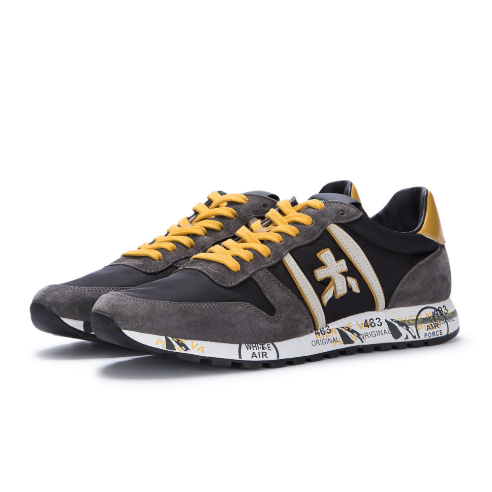 Men's Sneakers Premiata Nylon Suede Eric Grey | Derna.it