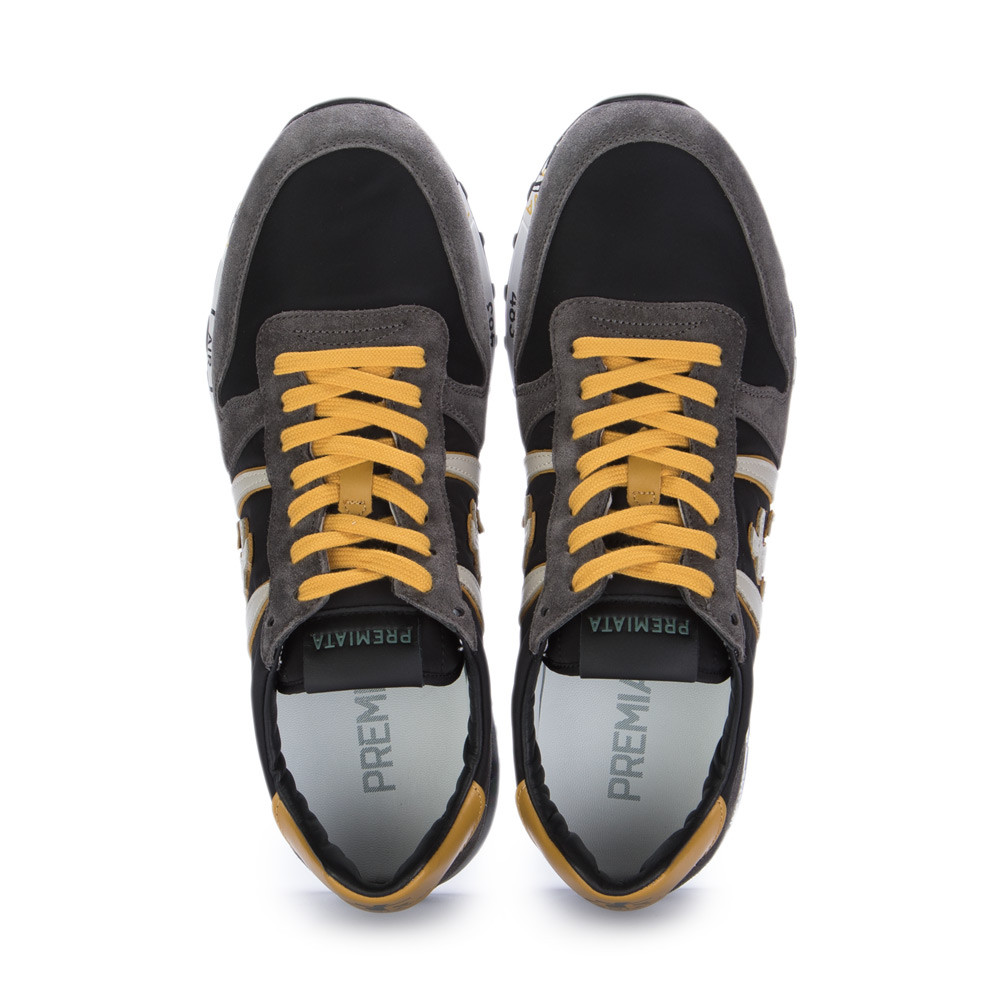 Men's Sneakers Premiata Nylon Suede Eric Grey | Derna.it