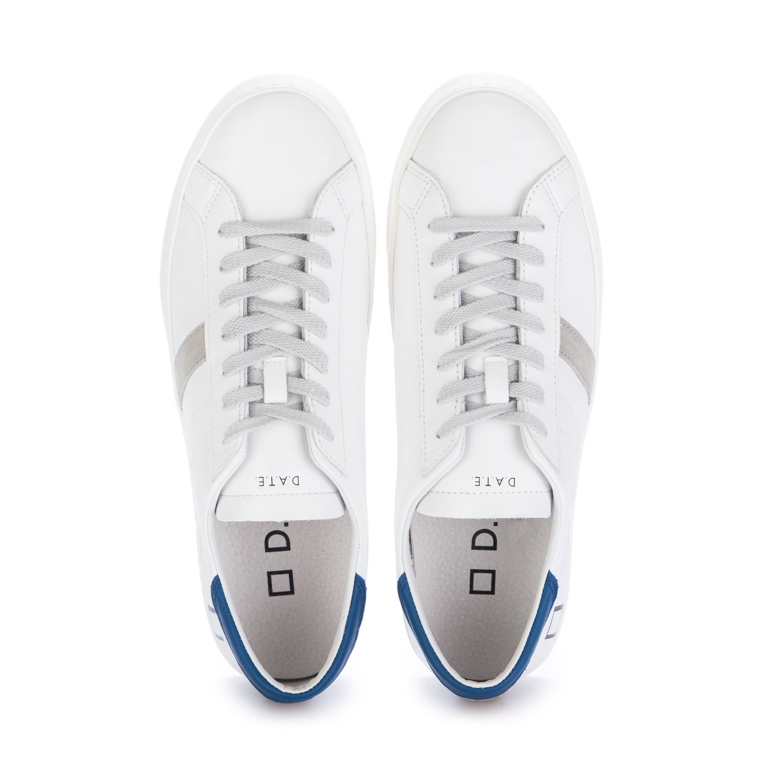 Men s Sneakers D.A.T.E. Hill Low Vintage White Blue Shop on derna