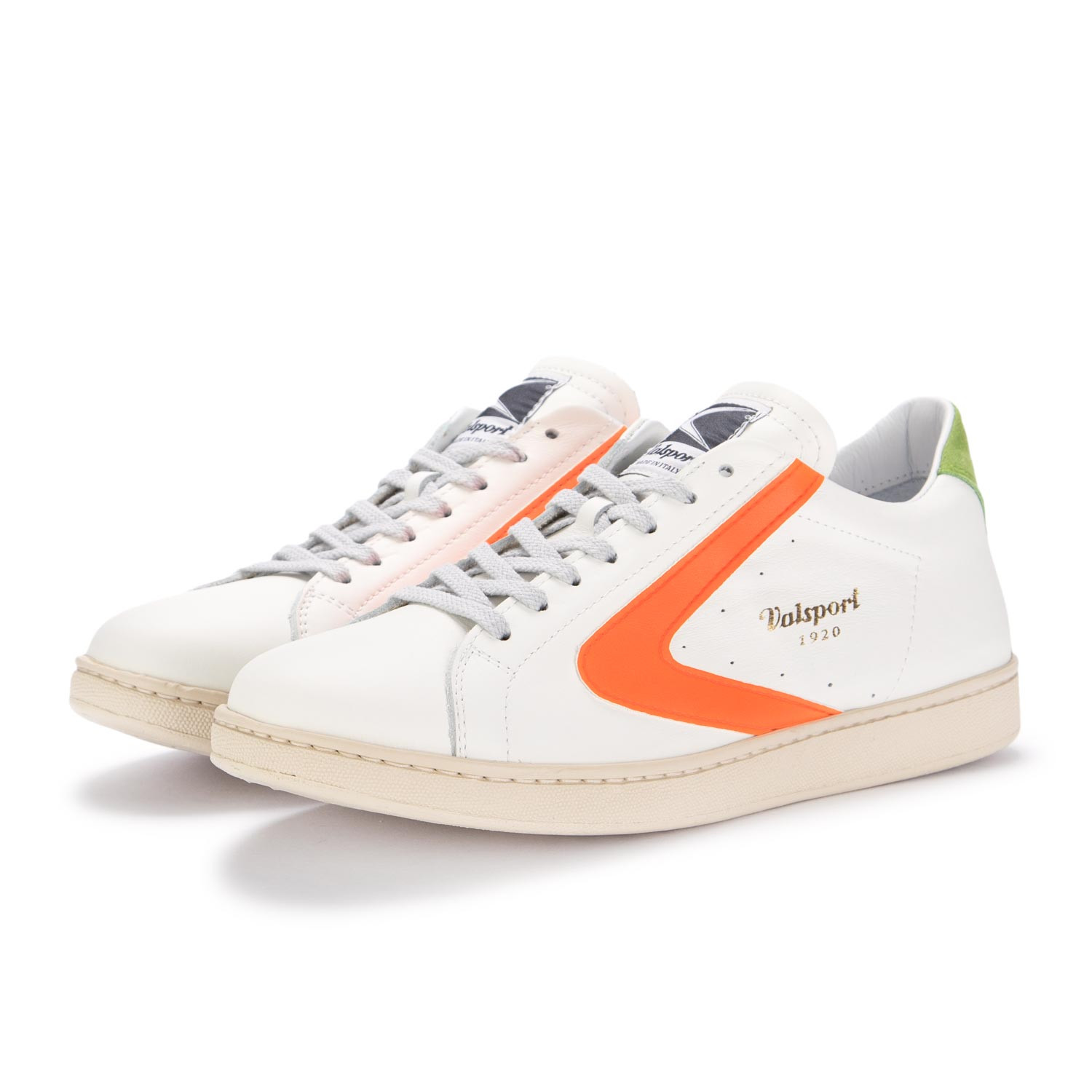 Men s Sneakers Valsport 1920 Tournament White Orange derna