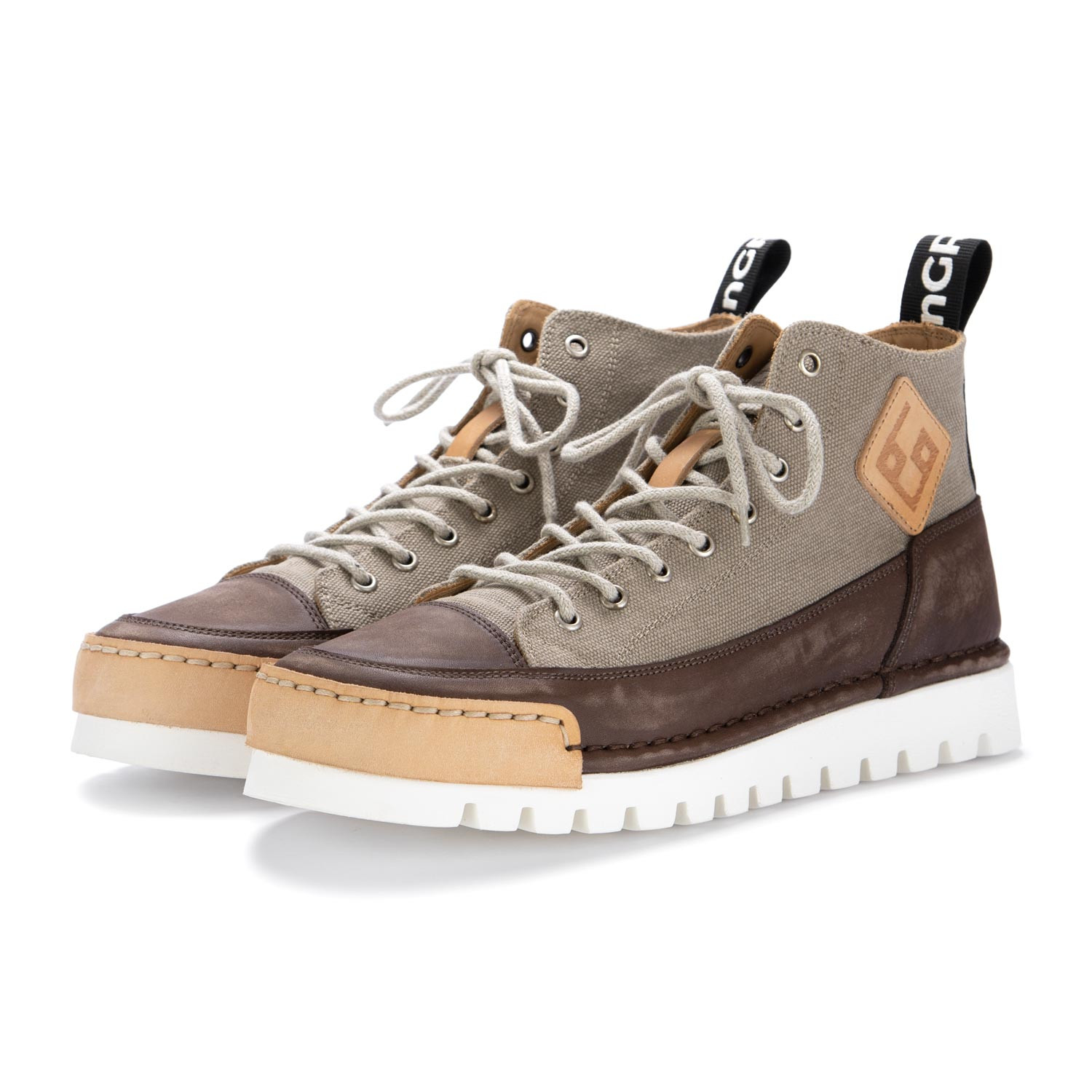 Men's Sneakers BnG Real Shoes Khaki Brown | Buy on Derna.it