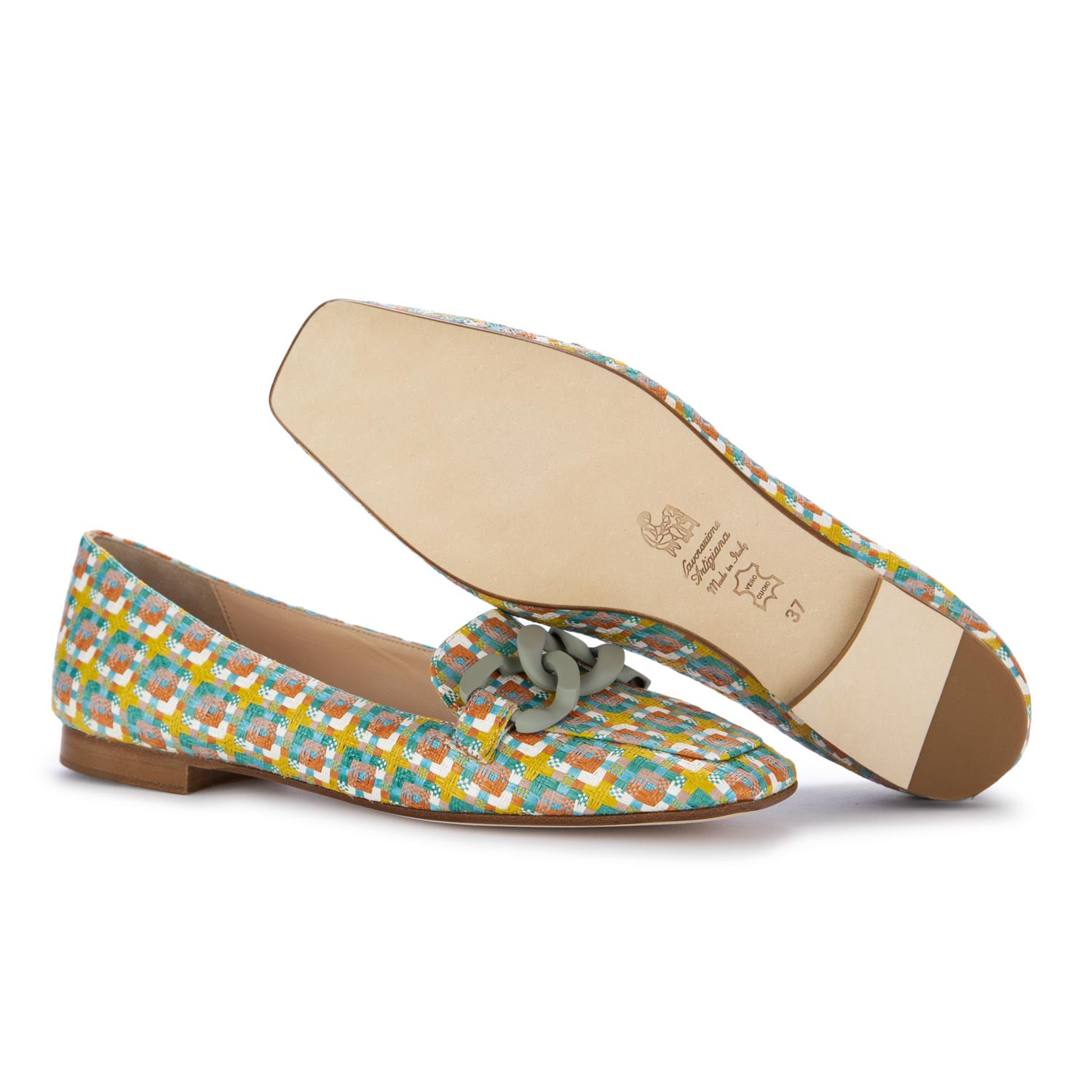 Multicolor ballet flats sales