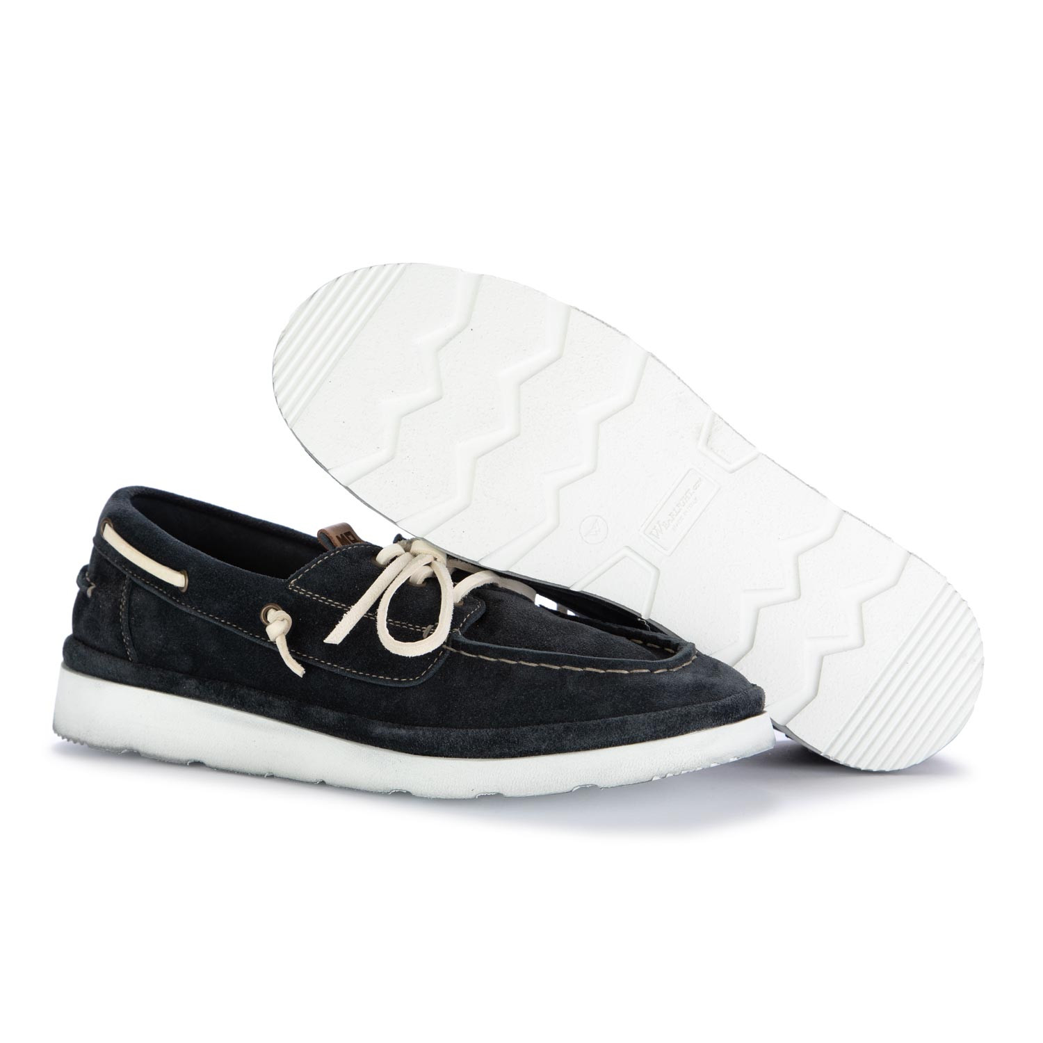 Scarpe Barca da Uomo Moma Yacht Scamosciato Blu derna