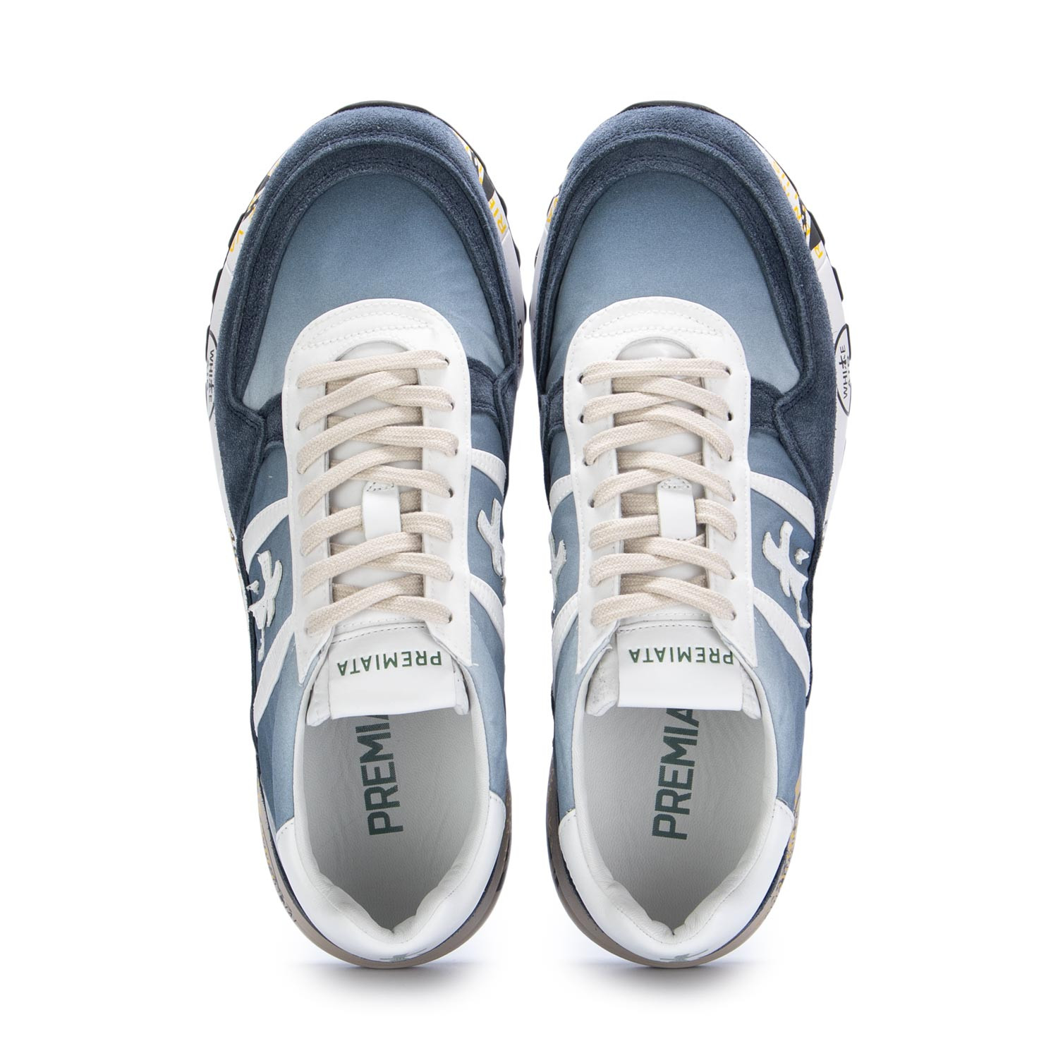 Sneakers Uomo Premiata Pelle Landeck Blu Azzurro Compra su derna