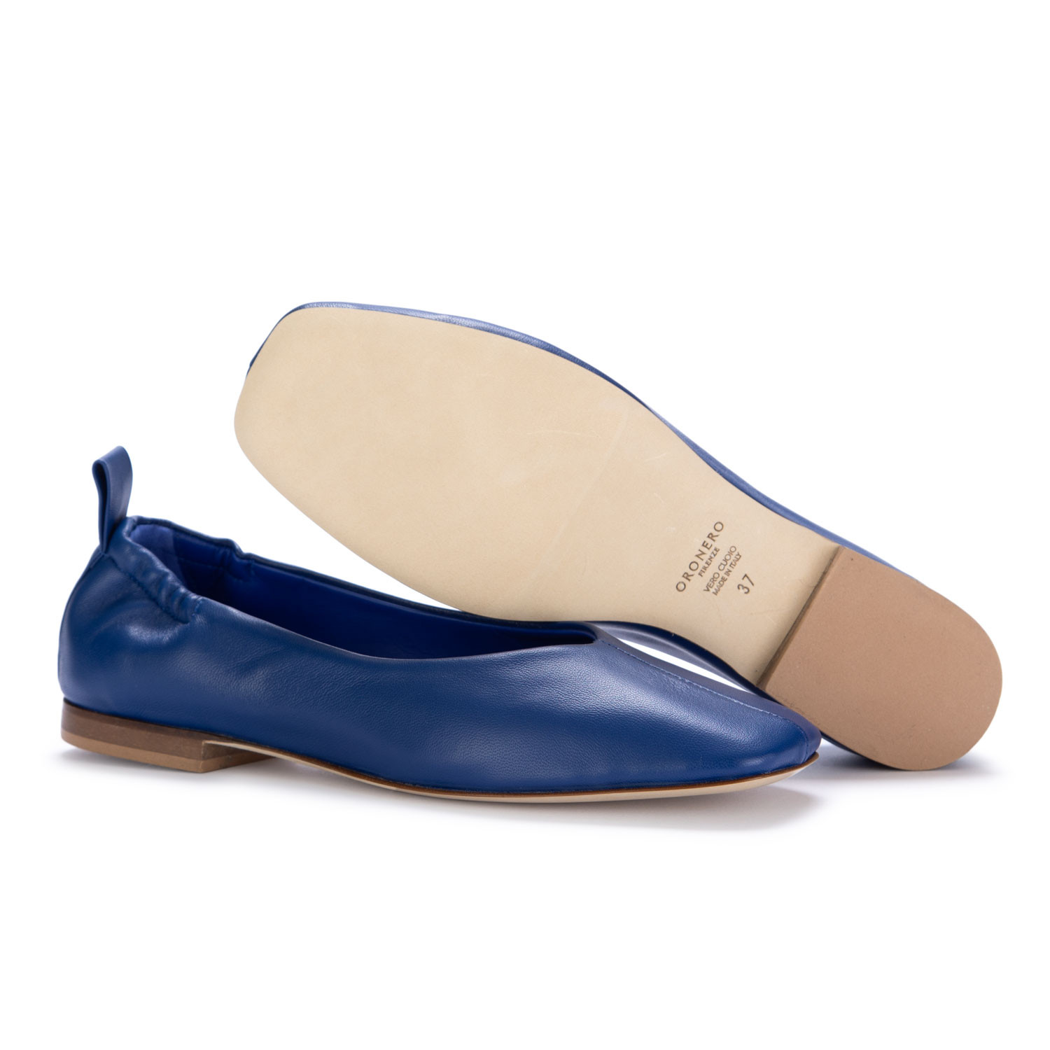 Ballerine da Donna Oronero Artigianali Blu Cobalto derna
