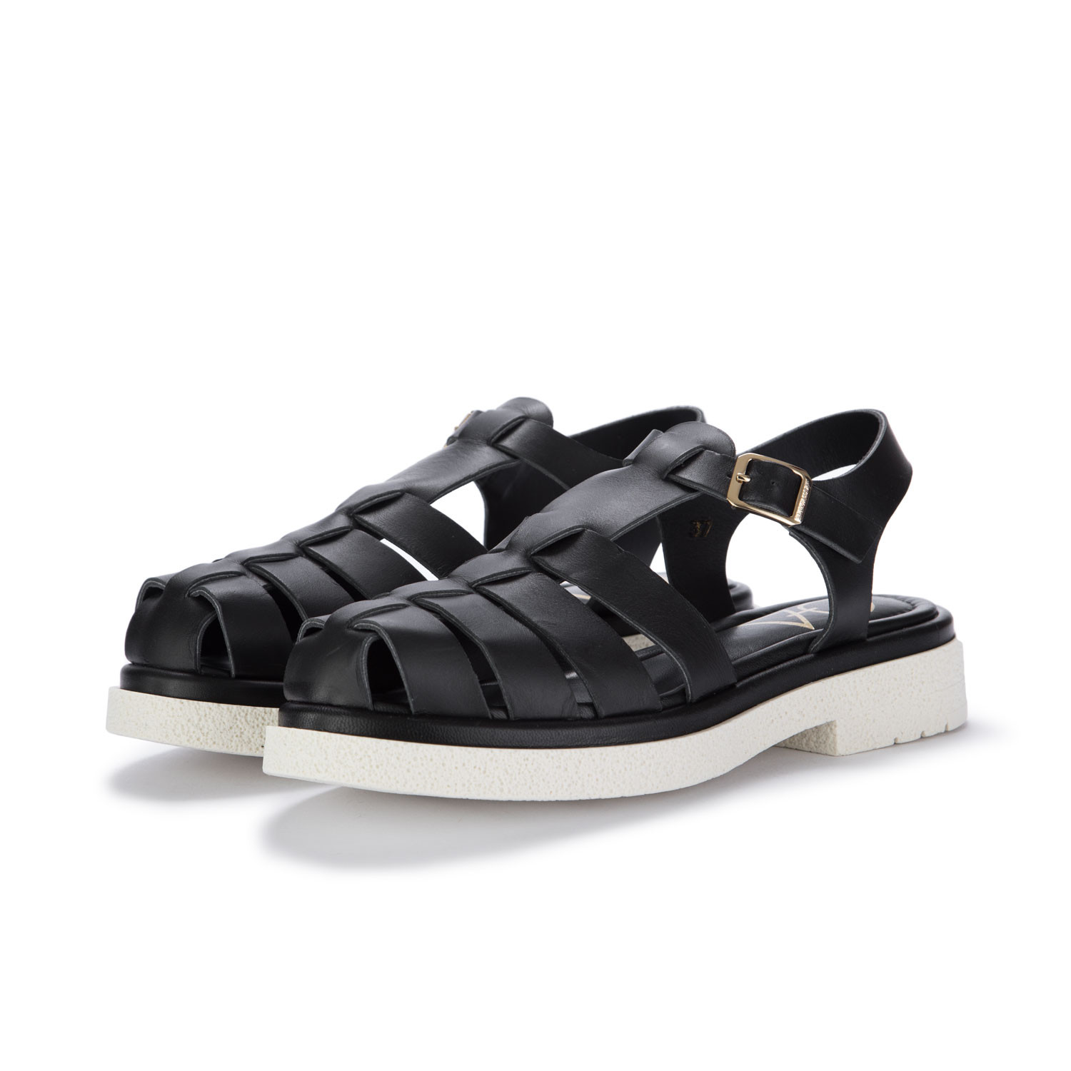 Ladies caged sandals hot sale