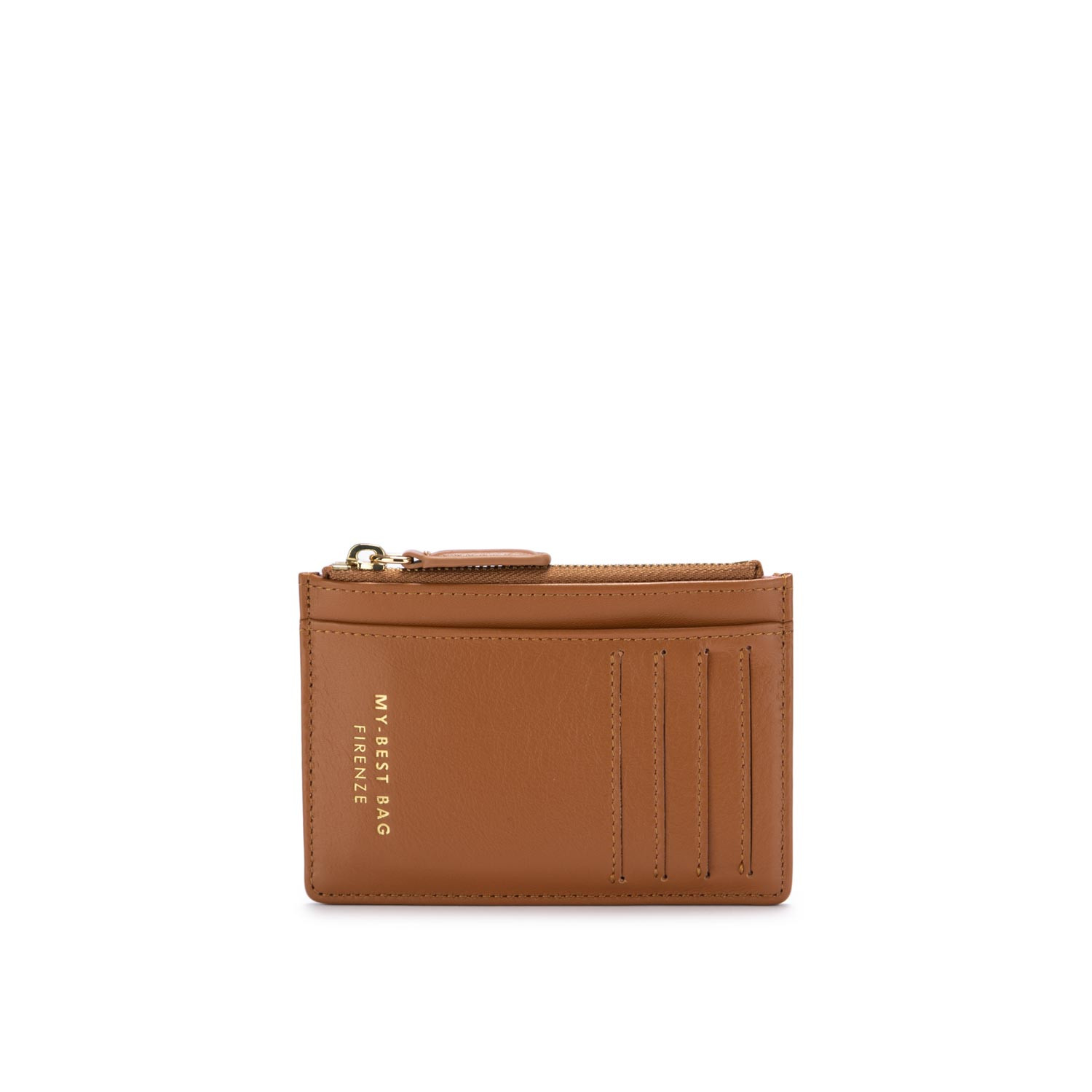 MY BEST BAG PORTA CARTE PELLE MARRONE CAMMELLO