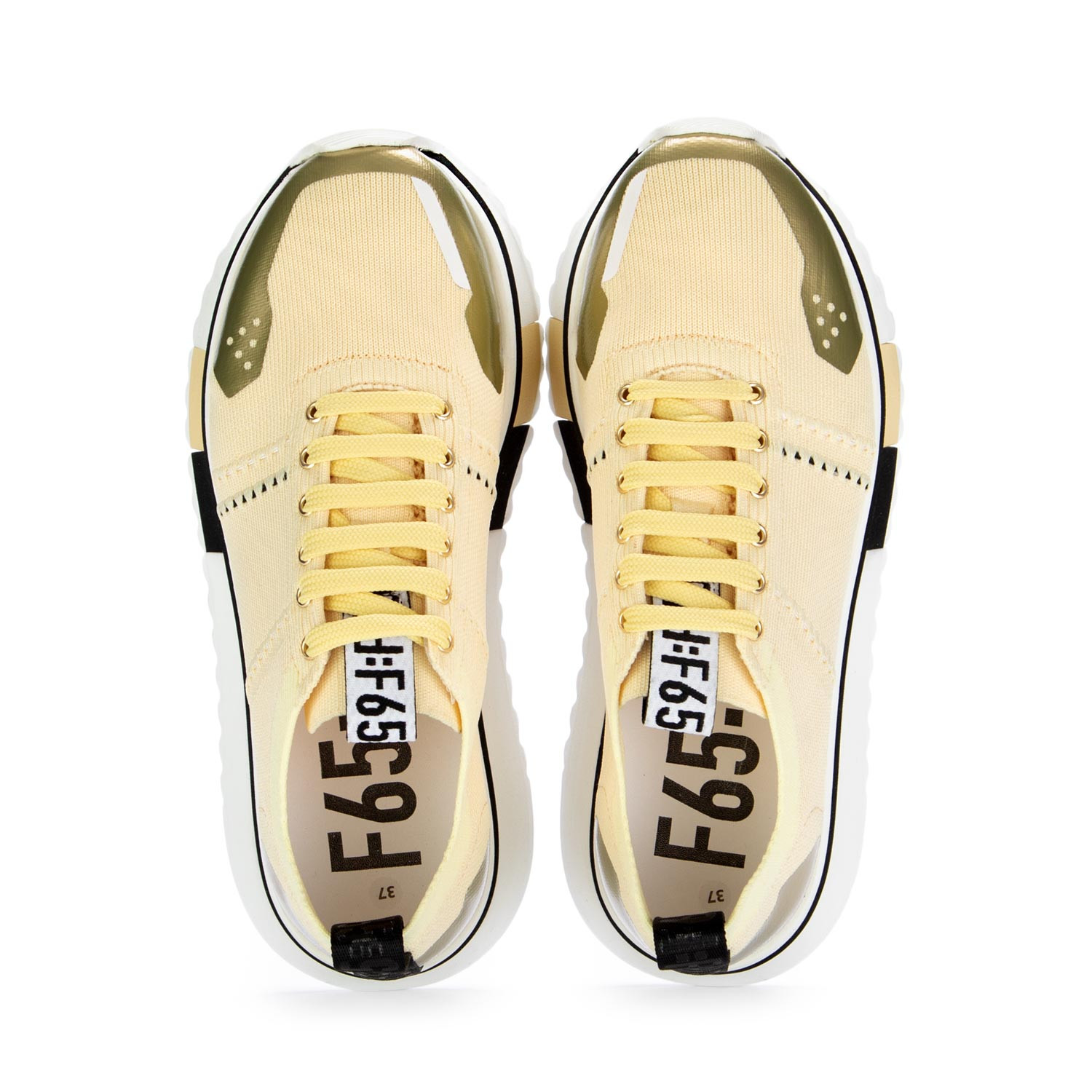 Fabi F65 Women s Sneakers Fabric Pastel Yellow derna