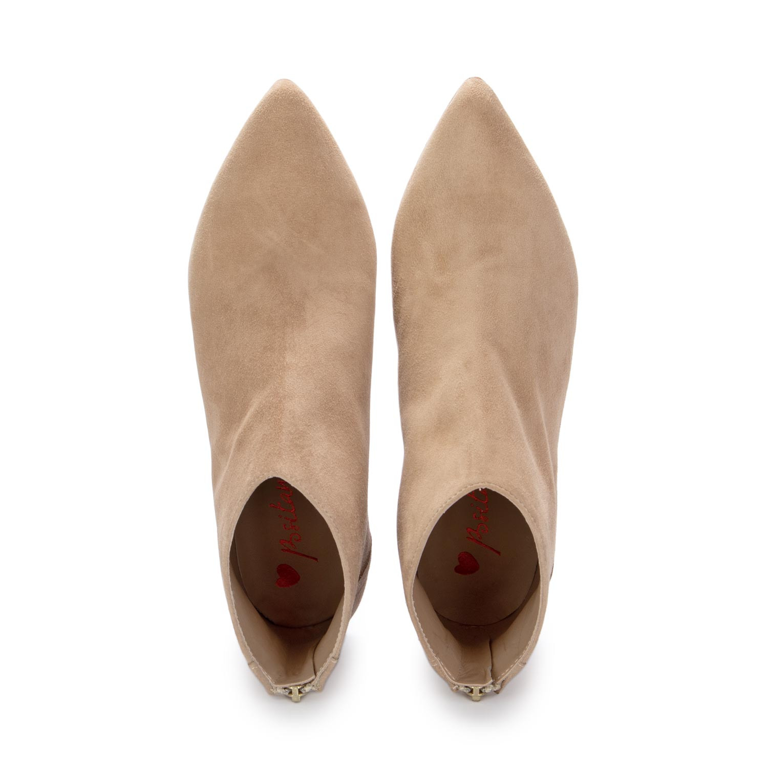 Women s Ankle Boots Positano in Love Carmen Suede Beige derna