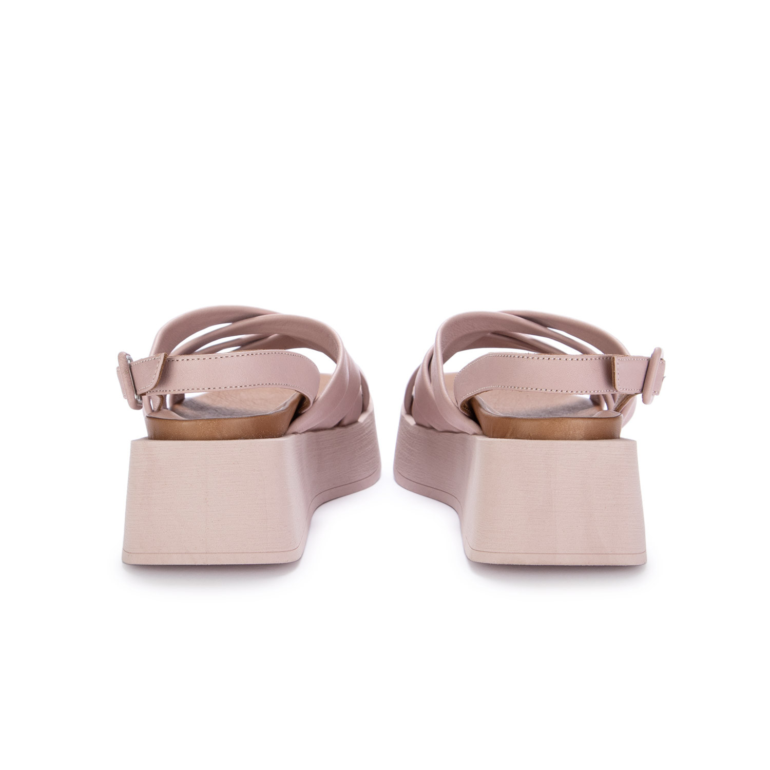 Sandali outlet pelle intrecciata