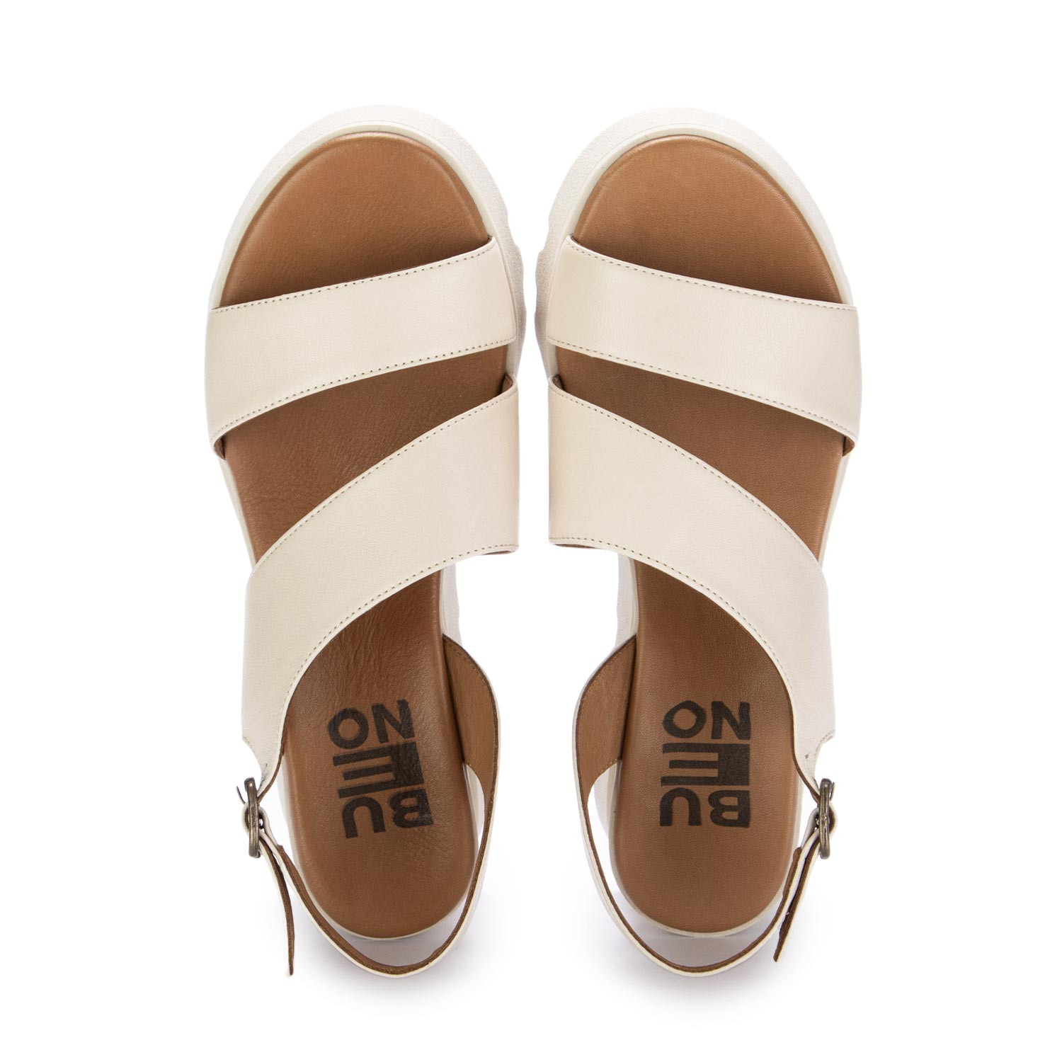 Sandali discount zeppa pelle