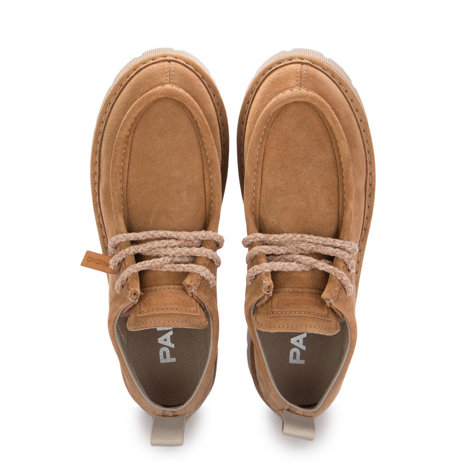 Scarpe Creeper da Donna Panchic Camoscio Marrone Chiaro derna