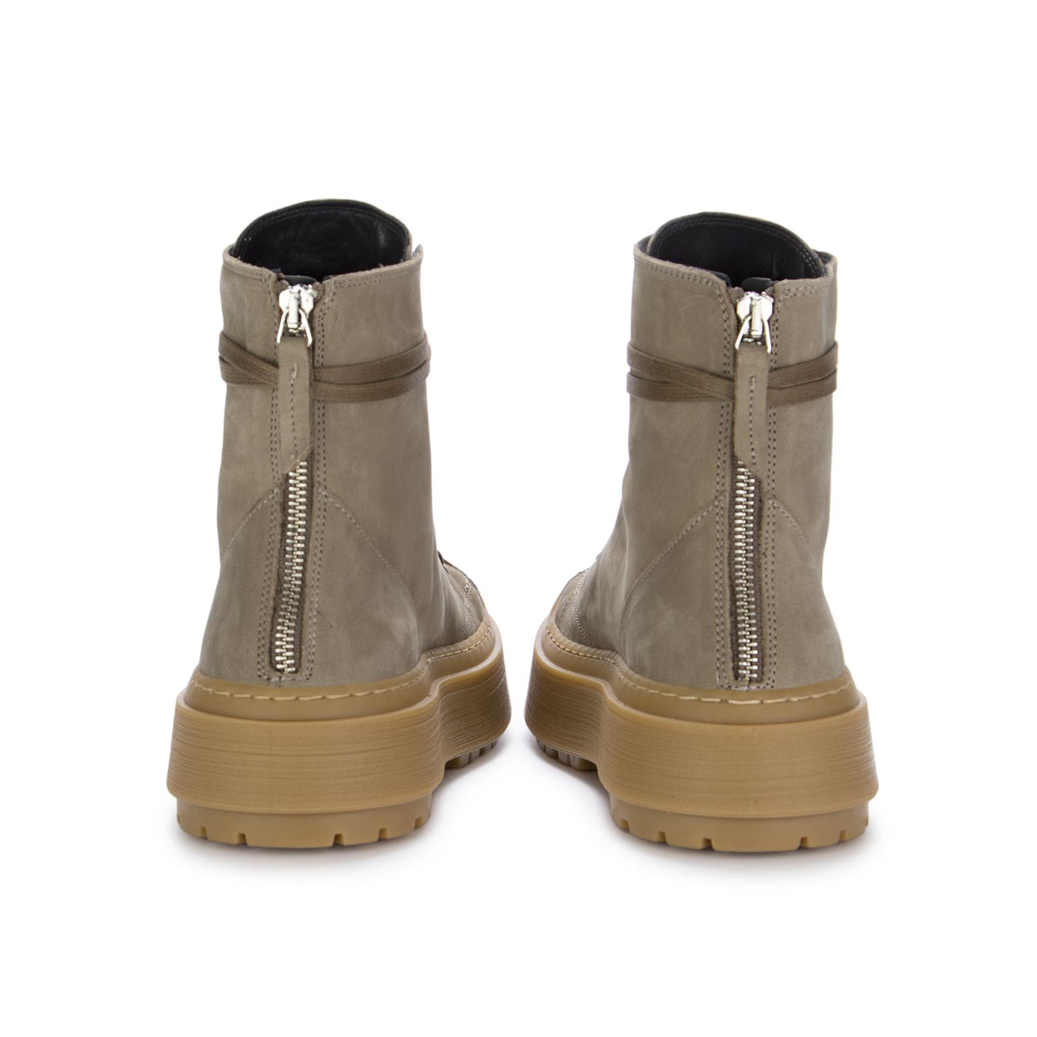 Women s Ankle Boots Andia Fora West Nubuck Leather Grey derna