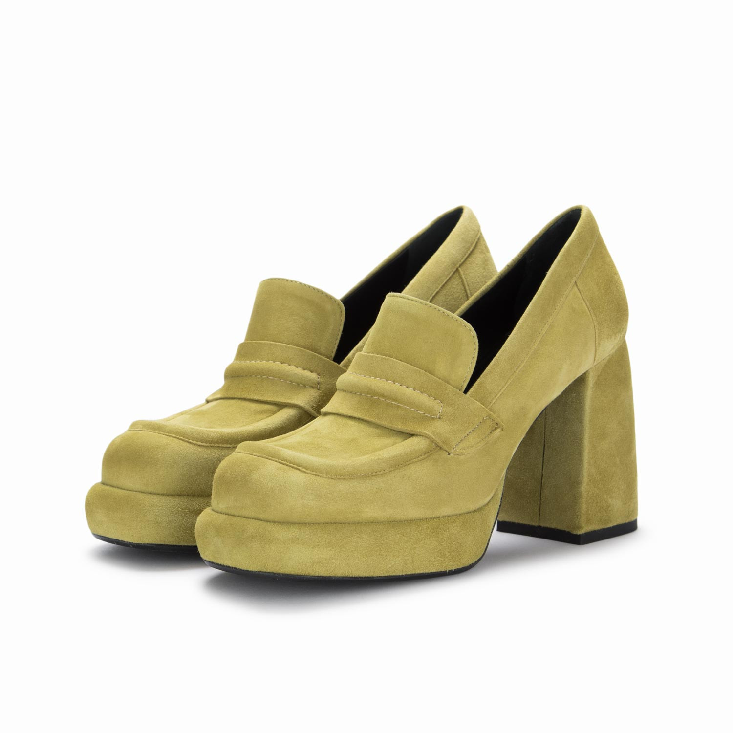 Scarpe Tacco da Donna Poesie Veneziane Camoscio Verde derna
