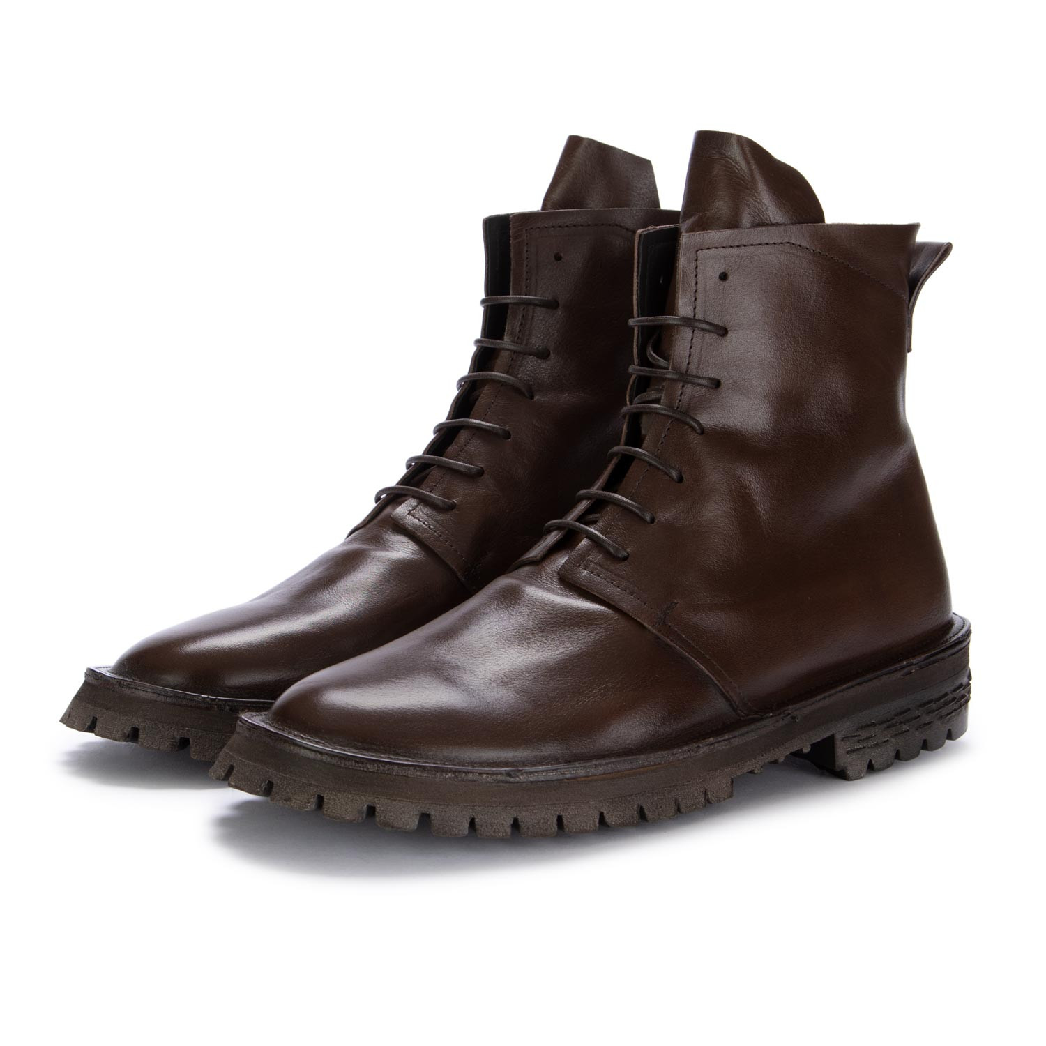 Moma | Stiefeletten für Herren Tebe Leder Dunkelbraun | derna.it