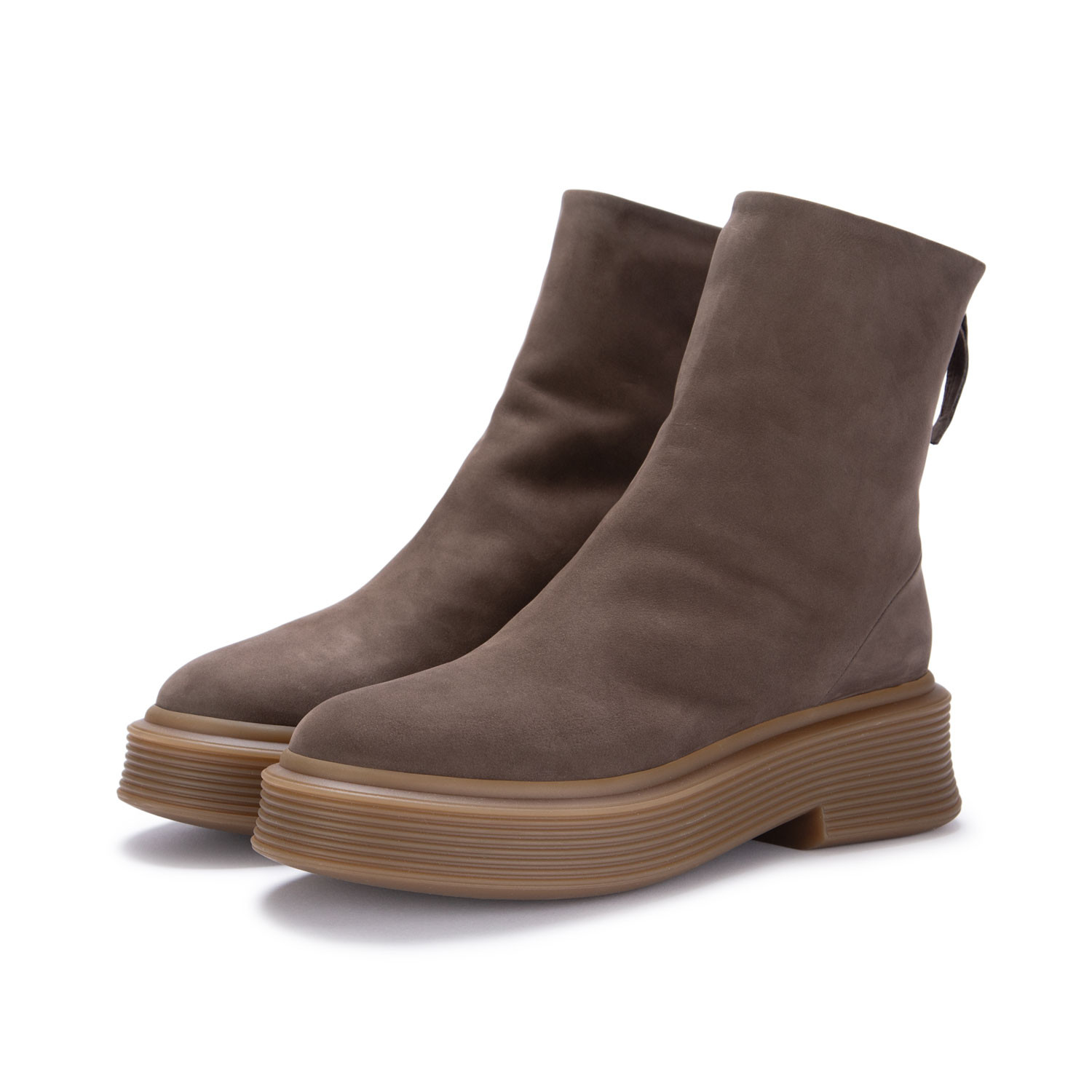 Women s Ankle Boots Halmanera Neta 26 Nubuck Leather Brown derna