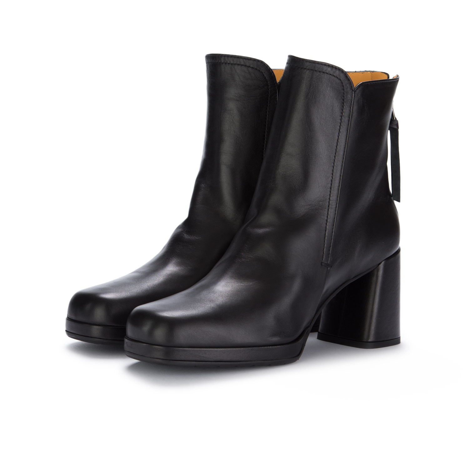 Schwarze stiefelette absatz