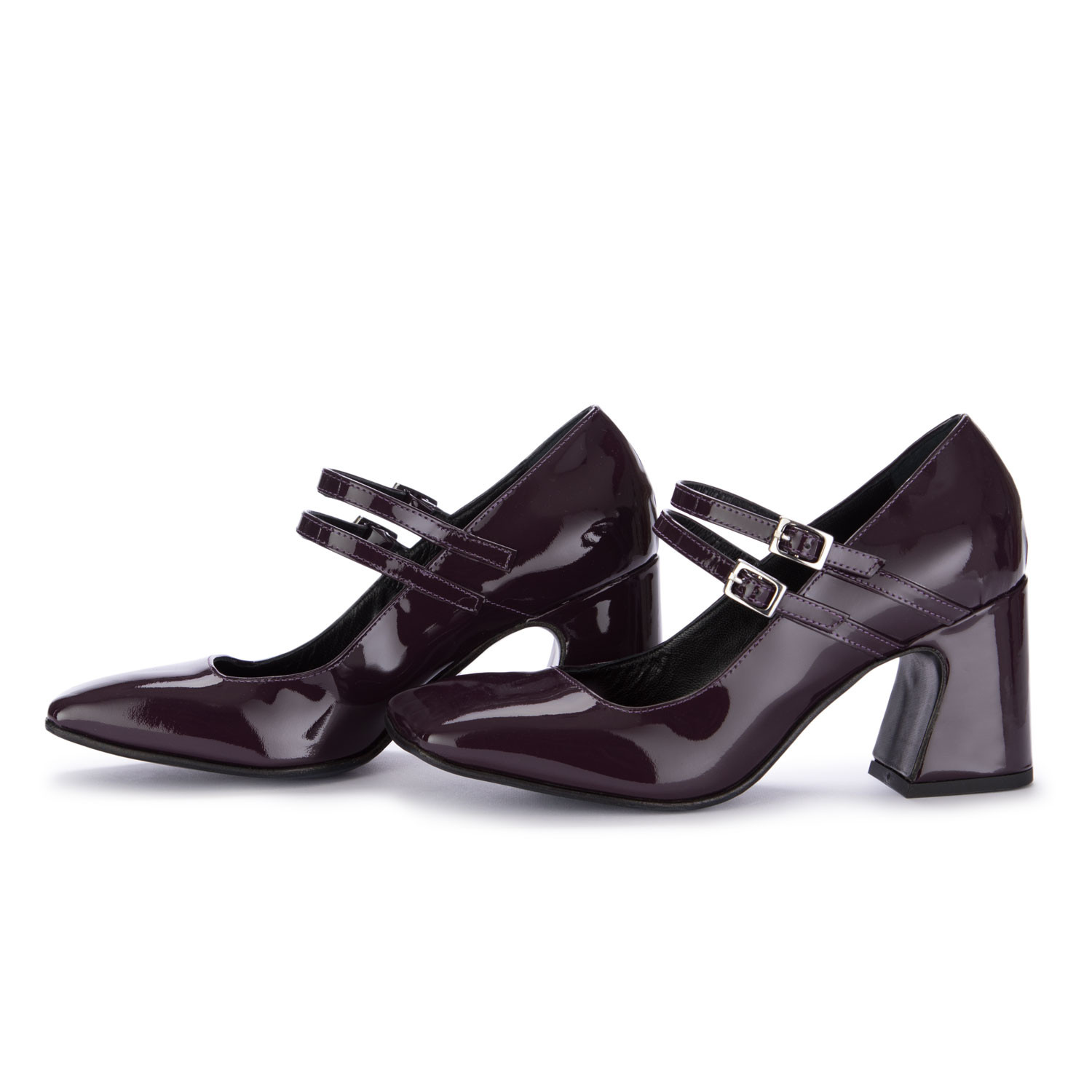 Black Burgundy Lace Up Glossy Patent Leather Loafers Flats Dress