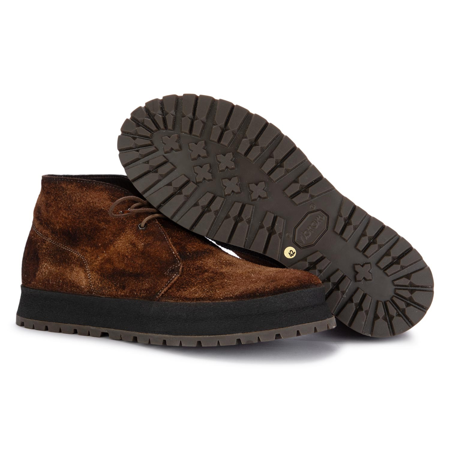 Herren Schnurschuhe Shoto Alce Wildleder Braun derna
